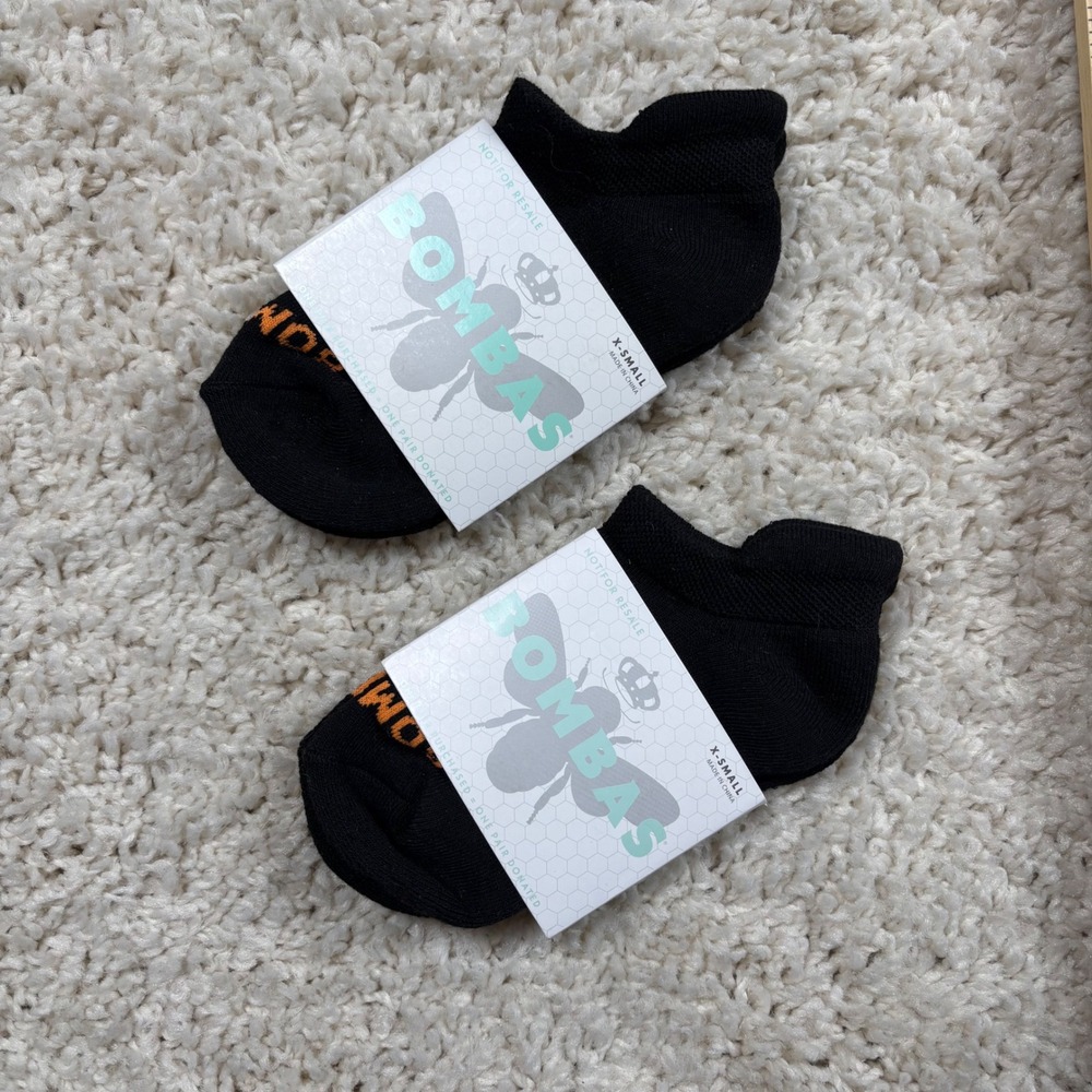 Bombas Women's Black Ankle Socks X Small Not For Resale